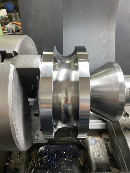 Part machining detail — enlarge