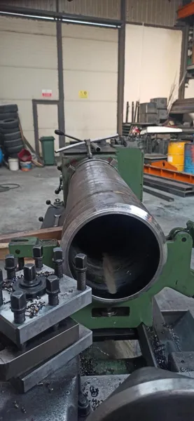 Part being machined — enlarge
