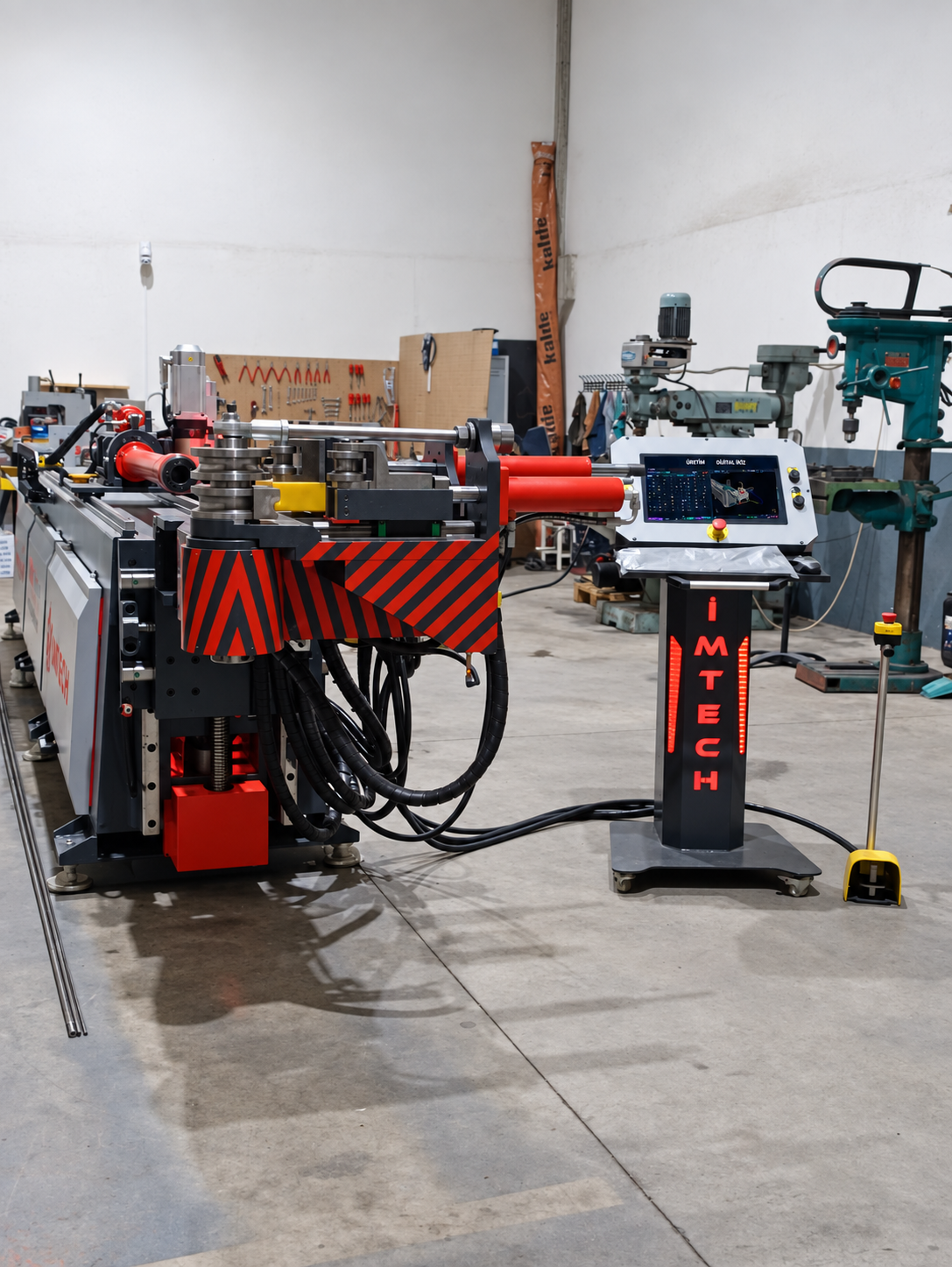 İMTECH tube bending machine — front view