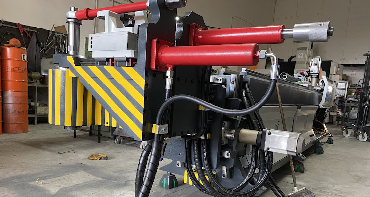 Working unit of an İMTECH tube bending machine