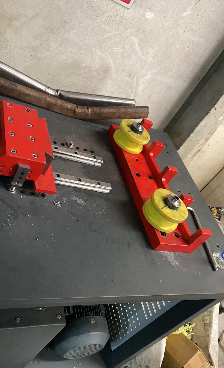 Machining setup — enlarge